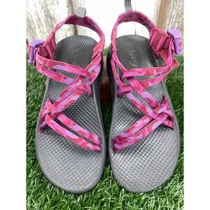 Chaco ZX/1 EcoTread Outdoor Sandals Sweeping Fuchsia Girls' Youth 4